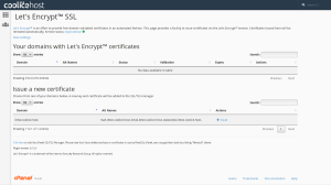 Issue a new certificate