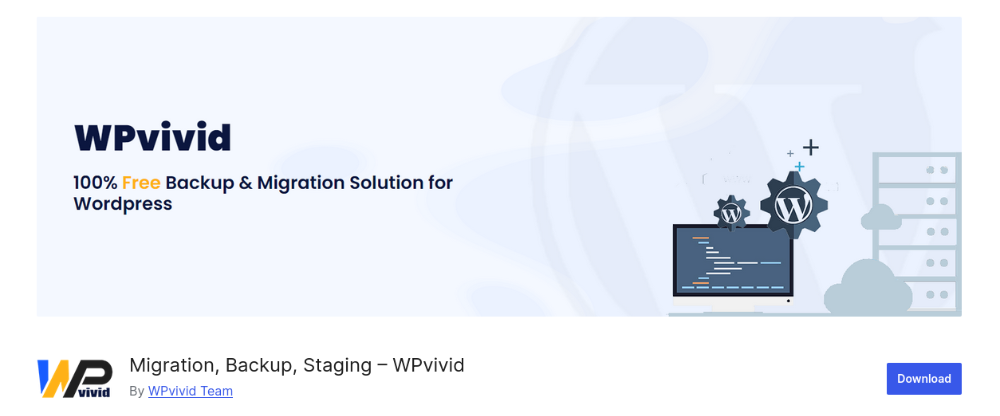 Migration, Backup, Staging – WPvivid