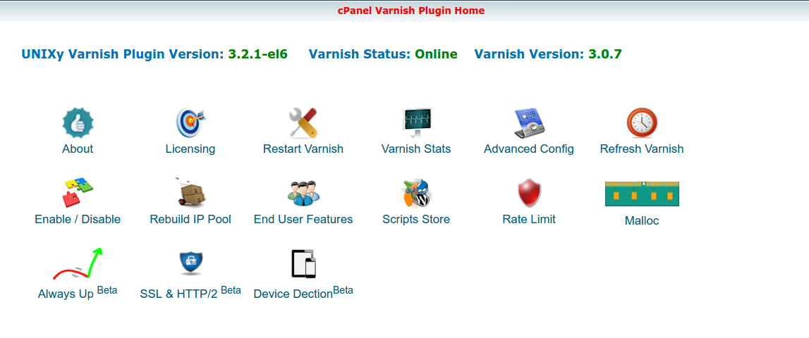 Varnish web application